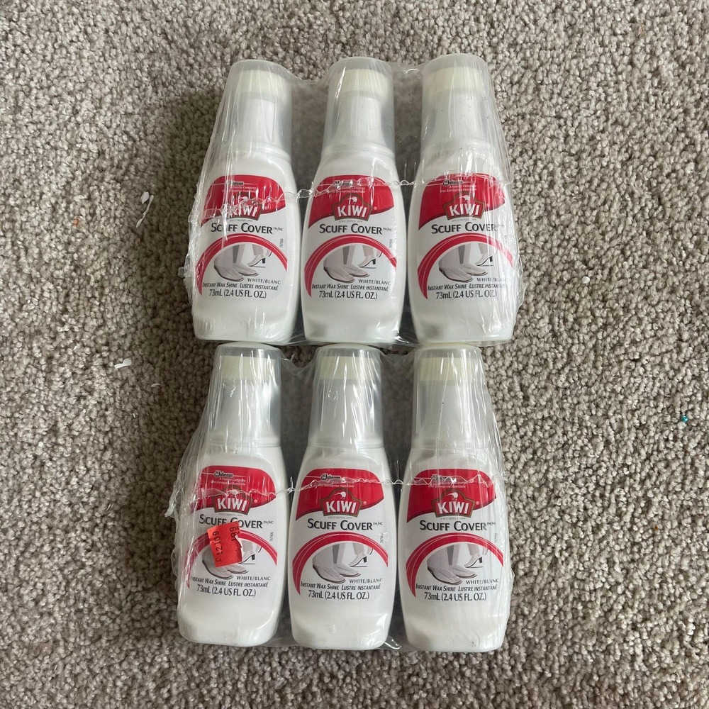 KIWI Scuff Cover Instant Shoe Polish White‎ 6 Pack 2.4 Oz Each